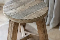 Living|Side Tables^Nkuku Ibo Reclaimed Wood Round Side Table - Natural