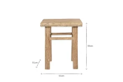 Living|Side Tables^Nkuku Ibo Reclaimed Wood Side Table - Natural