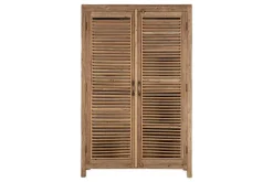 Home Office|Bedroom^Nkuku Ibo Reclaimed Wooden Slatted Cabinet – Natural - Large