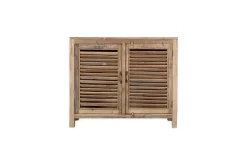 Home Office|Bedroom^Nkuku Ibo Reclaimed Wooden Slatted Sideboard - Natural