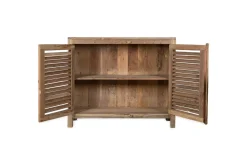 Home Office|Bedroom^Nkuku Ibo Reclaimed Wooden Slatted Sideboard - Natural