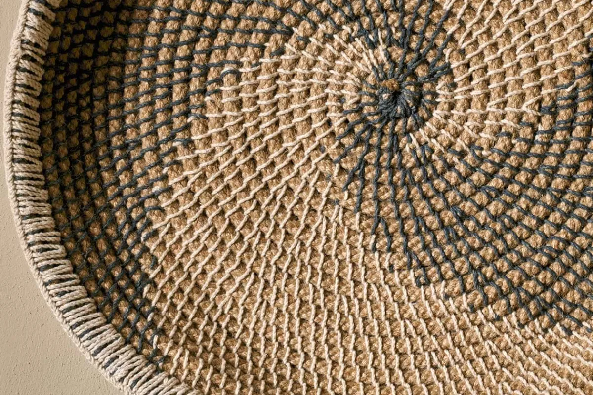Decorative Home Accessories|Ornaments^Nkuku Idana Basket Wall Art - Natural, Black & White