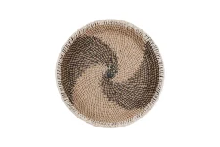 Decorative Home Accessories|Ornaments^Nkuku Idana Basket Wall Art - Natural, Black & White