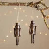 Baubles & Tree Decorations|New Christmas^Nkuku Imay Nutcracker Baubles - Antique Brass (Set of 2)