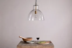 Pendant Lighting^Nkuku Inayah Recycled Glass Pendant - Clear