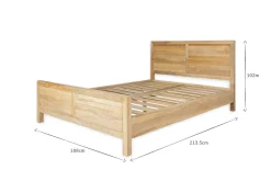 Bedroom^Nkuku Indali Mango Wood Bed - Natural