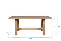 Kitchen & Dining|Dining Tables^Nkuku Indali Mango Wood Dining Table - Natural