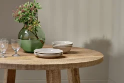 Kitchen & Dining|Dining Tables^Nkuku Indali Mango Wood Round Dining Table - Natural