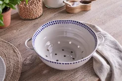 Pantry|Kitchen Storage^Nkuku Indigo Drop Colander - Indigo