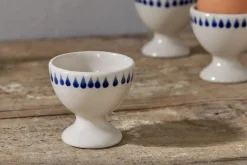 Breakfast Accessories^Nkuku Indigo Drop Egg Cups - (Set of 2) Cream & Indigo