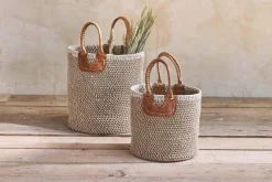 Baskets|Bathroom Accessories^Nkuku Indra Coil Basket - Natural