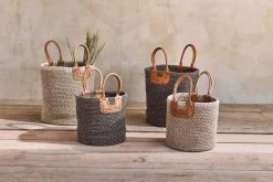 Baskets|Bathroom Accessories^Nkuku Indra Coil Basket - Natural