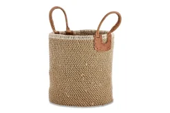 Baskets|Bathroom Accessories^Nkuku Indra Coil Basket - Natural