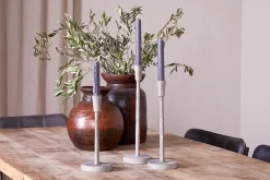 Desk Accessories|Candle Holders^Nkuku Inigo Candle Holder - Aged Zinc