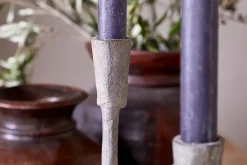 Desk Accessories|Candle Holders^Nkuku Inigo Candle Holder - Aged Zinc