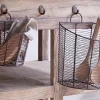 Baskets|Pantry^Nkuku Inkollu Wall Hung Baskets - Aged Brass - (Set of 2)