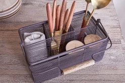 Desk Accessories|Pantry^Nkuku Inkollu Wire Cutlery Holder - Aged Brass