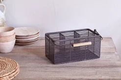 Desk Accessories|Pantry^Nkuku Inkollu Wire Cutlery Holder - Aged Brass