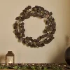 Wreaths & Garlands|Winter Berries^Nkuku Ishana Wreath - Antique Brass