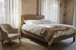 Bedroom^Nkuku Iya Reclaimed Wood Bed - Natural