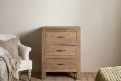 Bedroom^Nkuku Iya Reclaimed Wood Chest of Drawers - Natural - Small