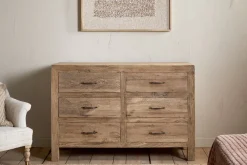 Bedroom^Nkuku Iya Reclaimed Wood Chest of Drawers - Natural - Large