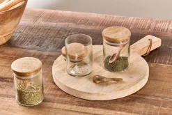 Pantry|Kitchen Storage^Nkuku Izaan Spice Jar - Clear - (Set of 3)
