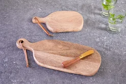 Cheese Board & Knives|Chopping Boards^Nkuku Jabari Mango Wood Board - Natural