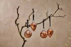 Baubles & Tree Decorations|Winter Berries^Nkuku Jalshara Baubles - (Set of 4) Antique Copper