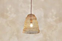 Lampshades|Pendant Shades^Nkuku Jatani Wire Lampshade - Antique Brass - Small Oval