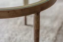 Living|Coffee Tables^Nkuku Jiya Iron & Glass Nested Coffee Tables - Brass