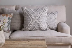 Bedroom Textiles|Cushions^Nkuku Juliyet Cotton & Wool Cushion Cover - Natural