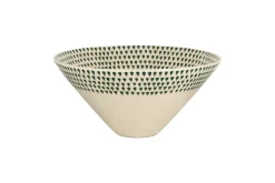 Serving Bowls|Bowls^Nkuku Juniper Drop Serving Bowl - - Large Cream & Juniper