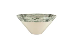 Serving Bowls|Bowls^Nkuku Juniper Drop Serving Bowl - - Medium Cream & Juniper