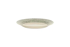 Plates^Nkuku Juniper Drop Side Plate - Cream & Juniper