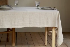 Table Settings & Linens^Nkuku Junto Linen Tablecloth - Natural - Large