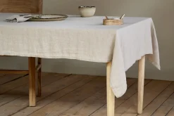 Table Settings & Linens^Nkuku Junto Linen Tablecloth - Natural - Small