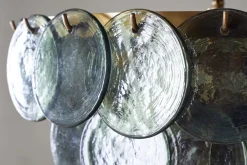Statement Lighting|Pendant Lighting^Nkuku Kagitha Recycled Glass Chandelier - Green