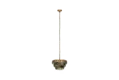 Statement Lighting|Pendant Lighting^Nkuku Kagitha Recycled Glass Chandelier - Green