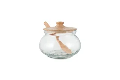 Pantry|Kitchen Storage^Nkuku Kali Round Storage Jar - Natural & Clear