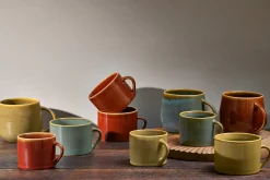 Mugs^Nkuku Kalini Mugs - - Small (Set of 2) Amber