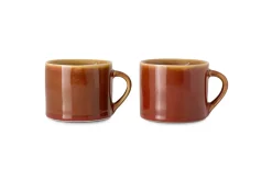 Mugs^Nkuku Kalini Mugs - - Small (Set of 2) Amber