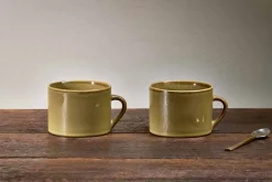 Mugs^Nkuku Kalini Mugs - - Large (Set of 2) Green