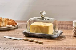 Pantry|Breakfast Accessories^Nkuku Kallso Marble Butter Dish