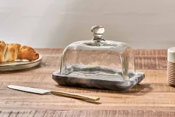 Pantry|Breakfast Accessories^Nkuku Kallso Marble Butter Dish