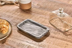 Pantry|Breakfast Accessories^Nkuku Kallso Marble Butter Dish
