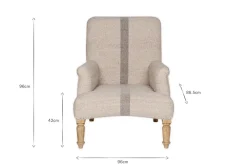 Living|Occasional Chairs^Nkuku Kallu Wool & Cotton Occasional Chair - Natural