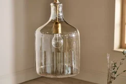 Statement Lighting|Pendant Lighting^Nkuku Kalsi Recycled Glass Pendant Light - Lustre - Large