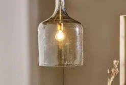 Pendant Lighting^Nkuku Kalsi Recycled Glass Pendant Light - Lustre - Small