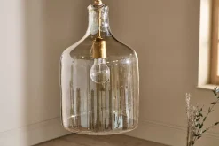 Pendant Lighting^Nkuku Kalsi Recycled Glass Pendant Light - Lustre - Small